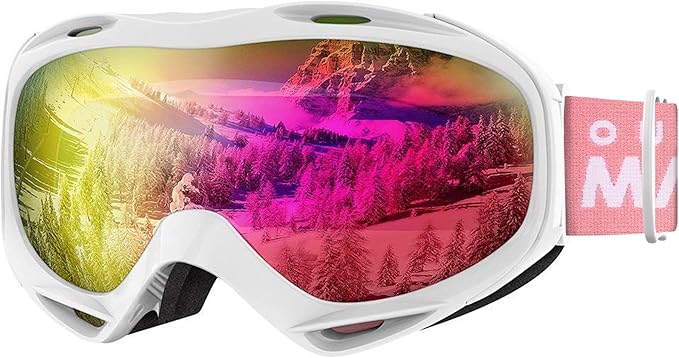 OTG Ski Goggles - Over Glasses Ski/Snowboard Goggles for Men, Women & Youth - 100% UV Protection