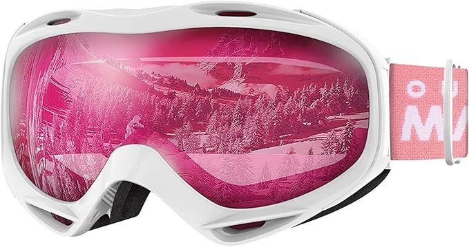 OTG Ski Goggles - Over Glasses Ski/Snowboard Goggles for Men, Women & Youth - 100% UV Protection